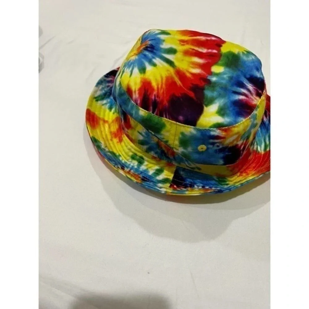 Free Authority Bucket Hat Unisex L/XL Multicolor Excellent Tie Dye Festival Hat